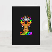 Carte Oh Deer Queer Creative Modern Style (Devant)