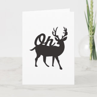 Carte Oh Deer Rétro Ambiance Classique