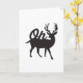 Carte Oh Deer Rétro Ambiance Classique (Fleur jaune)