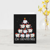 Carte Oh Dentistree Fun Xmas Noël Dentistree Dentiste (Fleur jaune)