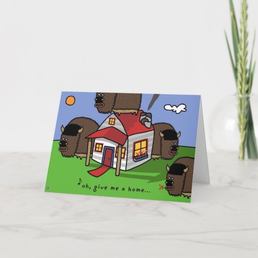 Carte oh, donnez-moi un chez-moi... (Devant)