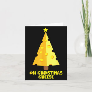 Carte Oh fromage de Noël Cadeau drôle pour les amateurs