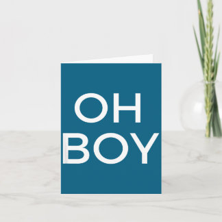 Carte Oh Garçon Drôle Humour Nouveauté Dire Tee