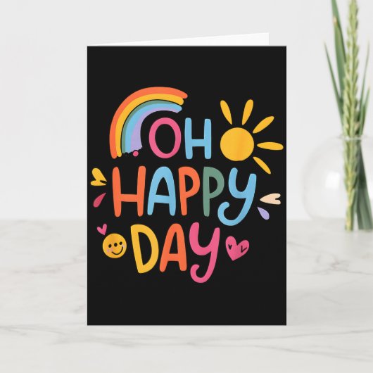 Carte Oh Happy Day (Devant)