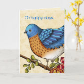 Carte Oh Happy Days (Fleur jaune)