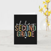 Carte Oh Hey 2e Classe Retour À L'École Leopard Pour (Fleur jaune)