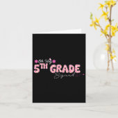 Carte Oh Hey 5e Année De Retour À L'École Conception Pou (Fleur jaune)