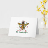 Carte Oh Joyeux Noël Cadeaux d'abeille (Fleur jaune)