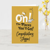 Carte Oh, Les Endroits Où Tu Vas Aller ! Diplôme d'or ré (Fleur jaune)