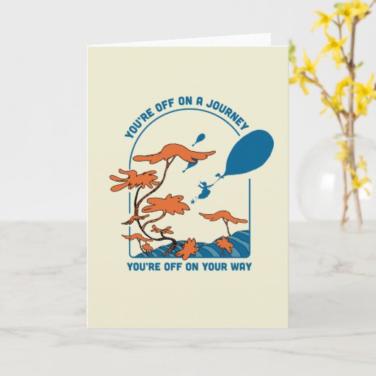 Carte Oh, Les Endroits Où Tu Vas Aller ! "Pars en voyage (Fleur jaune)