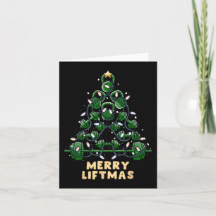 Carte Oh Liftmas Tree Kettlebell Gym Vilain Noël