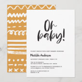 Carte Oh mon chéri ! un scandinave graphique moderne (Devant / Derrière)