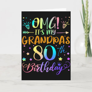 Carte Oh mon dieu, c'est les 80 ans de mon grand-père, d