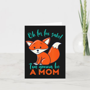 Carte Oh Mon Dieu Je Vais être Une Maman Drôle Mignonne