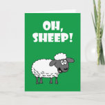 Carte Oh, Mouton ! Vous avez 60 ans ! Funny 60e annivers<br><div class="desc">Oh, Mouton ! Vous avez 60 ans ! Drôle 60e carte d'anniversaire. Une grande carte de voeux pour quelqu'un qui a soixante ans. Ce mouton de dessin animé est parfait pour un fermier, un amoureux des moutons ou toute personne ayant un sens de l'humour. Un mignon agneau de dessin animé...</div>