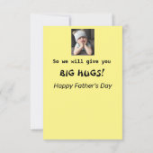 Carte Oh, non ! Fils-En-Belle Fête des pères Drôle Grump (Dos)