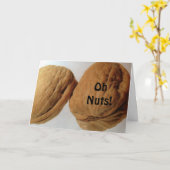 CARTE OH NUTS, C'EST TON ANNIVERSAIRE ! DIT LES NUTS ! ! (Fleur jaune)