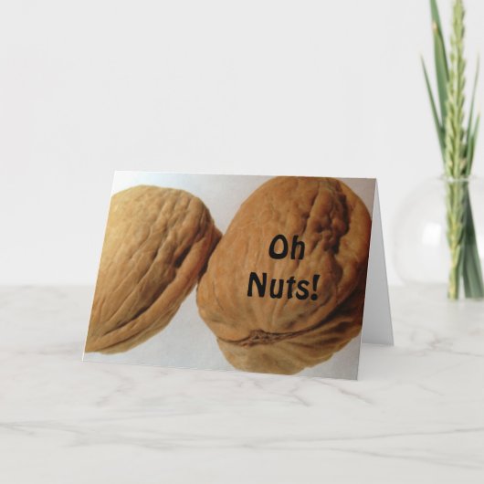 CARTE OH NUTS, C'EST TON ANNIVERSAIRE ! DIT LES NUTS ! ! (Devant)