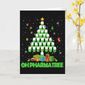 Carte Oh Pharmatree Christmas Tree Pharmacy Medication P (Fleur jaune)