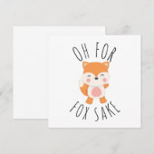 Carte Oh pour Fox Sake (Devant / Derrière)