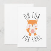Carte Oh pour Fox Sake (Devant / Derrière)