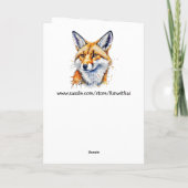 Carte Oh, Pour Fox Sake ! Anniversaire drôle (Dos)