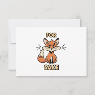 Carte oh pour l'amour du renard