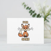 Carte oh pour le saké renard (Debout devant)