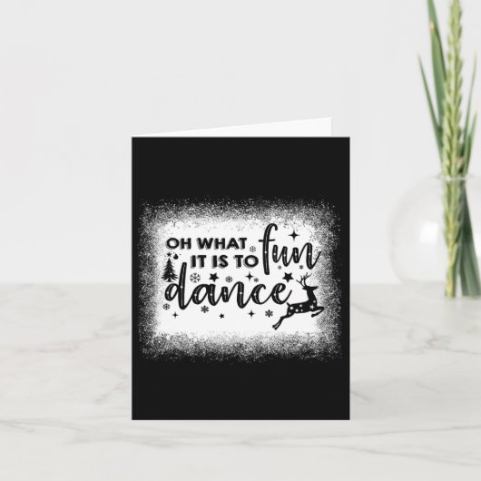 Carte Oh Quel Amusant C'Est De Danser Noël Soir Danse Ch (Devant)