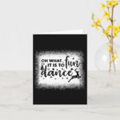 Carte Oh Quel Amusant C'Est De Danser Noël Soir Danse Ch (Fleur jaune)