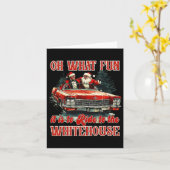 Carte Oh Quelle Amusement De Rouler À La Maison Blanche (Fleur jaune)