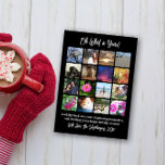 Carte Oh Quelle année en revue 16 Photo Collage<br><div class="desc">Oh quelle année ! Carte photo de vacances de Noël avec beaucoup de photos et texte personnalisé. Utilisez seize images pour créer un cadeau unique ! Téléchargez facilement des photos de votre téléphone portable ou de votre appareil mobile personnel et créez une de ces cartes de voeux multi-photo pour vos...</div>