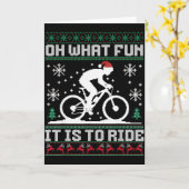 Carte Oh Quelle Joie De Rouler En Vtt Biker Chri (Fleur jaune)