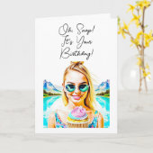 Carte Oh, Snap, c'est ton anniversaire ! (Fleur jaune)