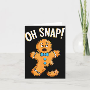 Carte Oh Snap Chemise Homme de Pain d'Épice Adulte Enfan