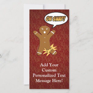 Carte Oh, Snap ! Homme Drôle de pain d'épices