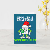 Carte Oh This Calls For A Spreadsheet Excel Christmas Co (Fleur jaune)