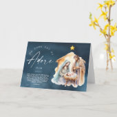 Carte Oh Venez Admirez-Le Noël Imprimable (Fleur jaune)