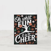 Carte Oh What Fun It Is To Cheer Ugly Cheerleading Xmas (Devant)