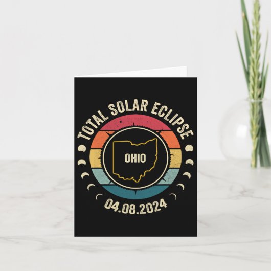 Carte Ohio Total Solar Eclipse 2024 American Totality Ap (Devant)