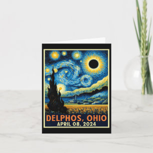 Carte Ohio Total Solar Eclipse 2024 Starry Night Van Gog
