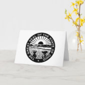 Carte Ohioan Seal, Seal of Ohio (Fleur jaune)