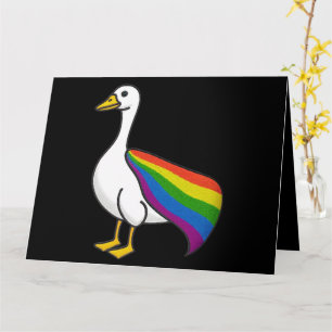 Carte Oie arc-en-ciel Fierté LGBTQ Gay Transgenre LGBTQ+