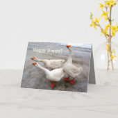 Carte Oie blanche (Fleur jaune)