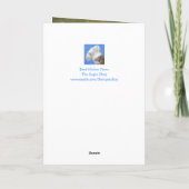 Carte Oie Dans Un Casquette De Fête Anniversaire (Dos)