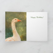 Carte Oie Dans Un Casquette De Fête Anniversaire (Intérieur)