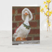 Carte Oie de Noël (Fleur jaune)