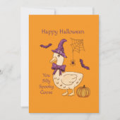 Carte Oie sotte d'Halloween (Devant)