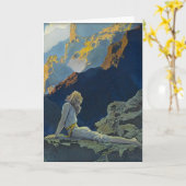 Carte Oies sauvages par Maxfield Parrish (Fleur jaune)