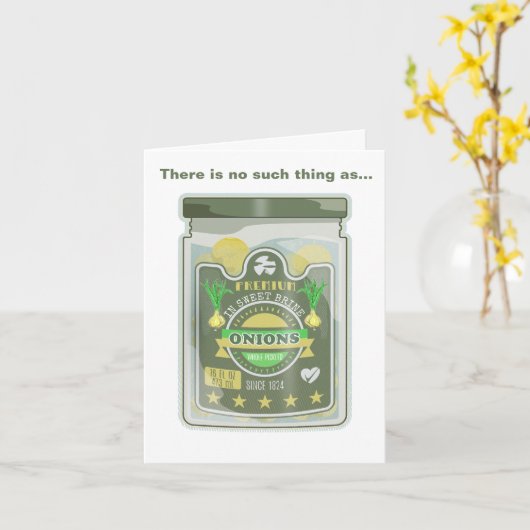 Carte Oignons cueillis (Fleur jaune)